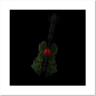 nature guitar 2 Posters and Art